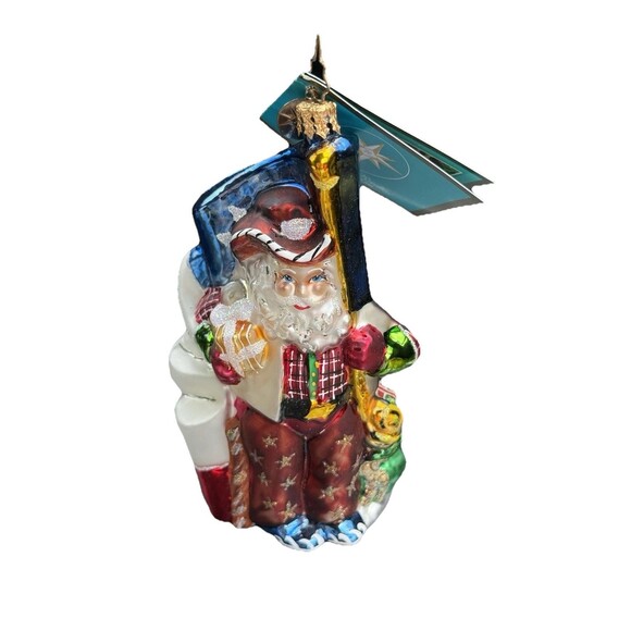 Christopher Radko Other - Christopher Radko Lone Star Santa Ornament "Brand New" With Tags 2006 Cowboy